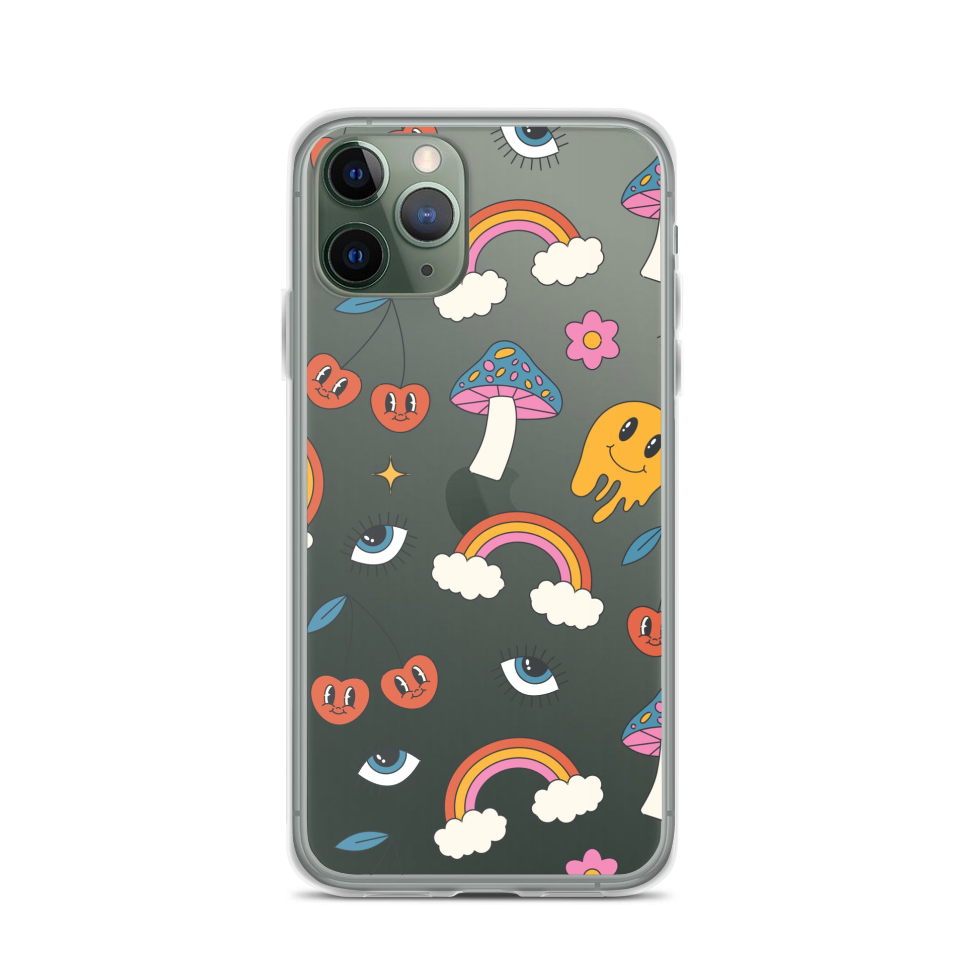 Rainbow Vibes Clear iPhone Case iPhone 11 Pro