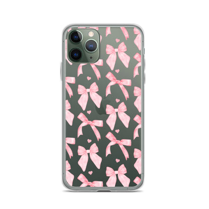 Flirty Bows Clear iPhone Case