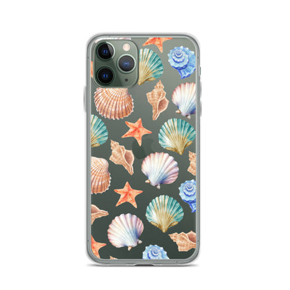 Seashell Breeze Clear iPhone Case