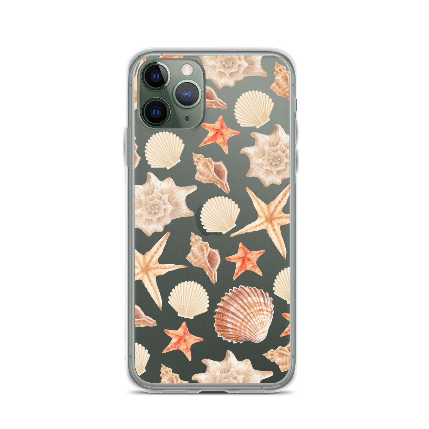 Sunset Shells Clear iPhone Case