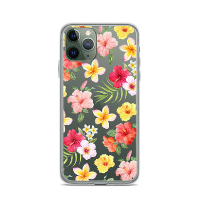 Hibiscus Clear iPhone Case