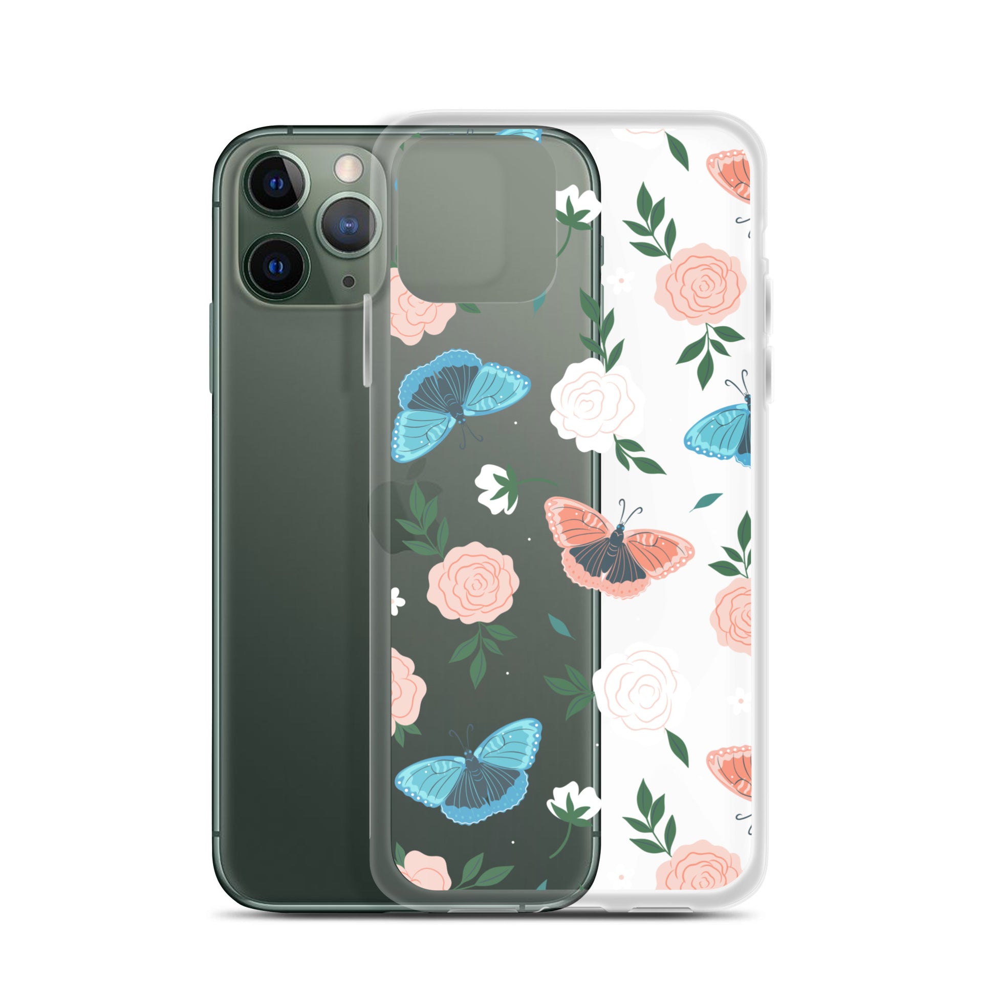 White Blossom Clear iPhone Case