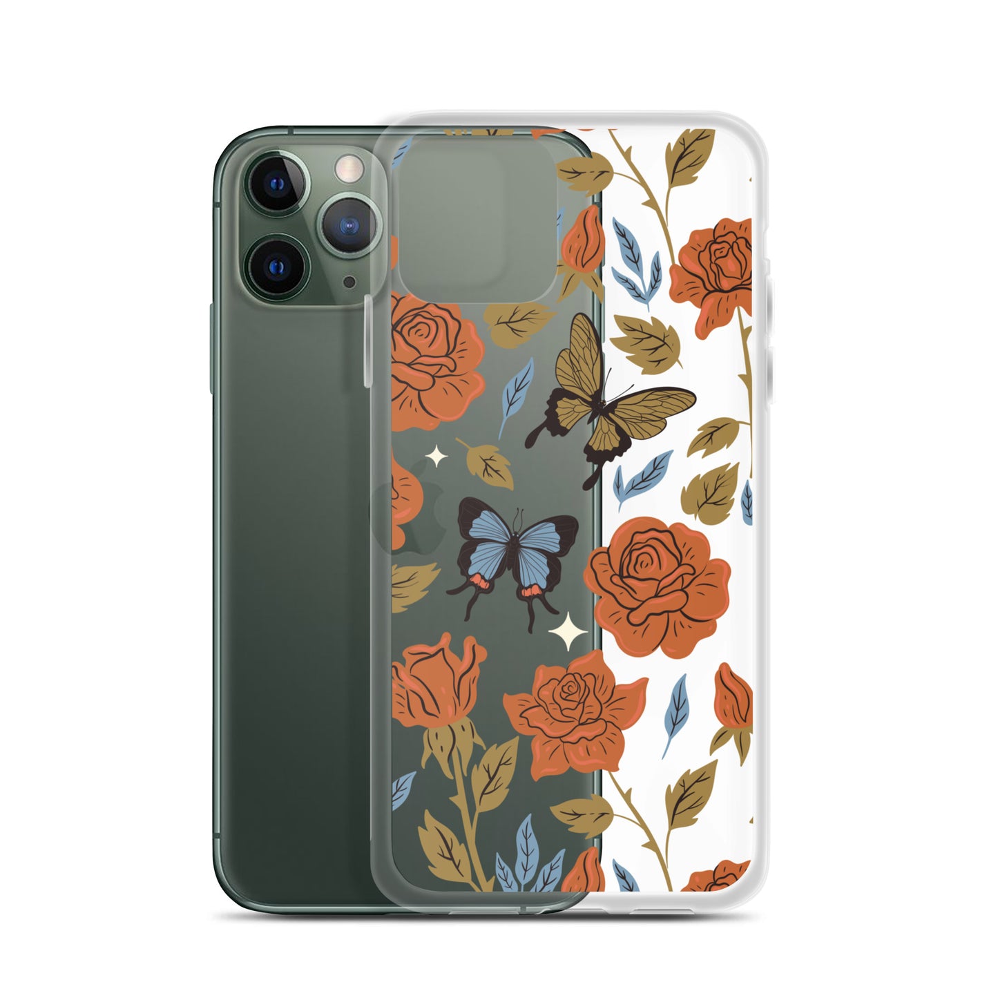 Butterfly Spices Clear iPhone Case