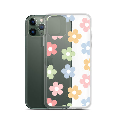 Pastel Garden Clear iPhone Case