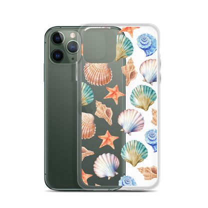 Seashell Breeze Clear iPhone Case