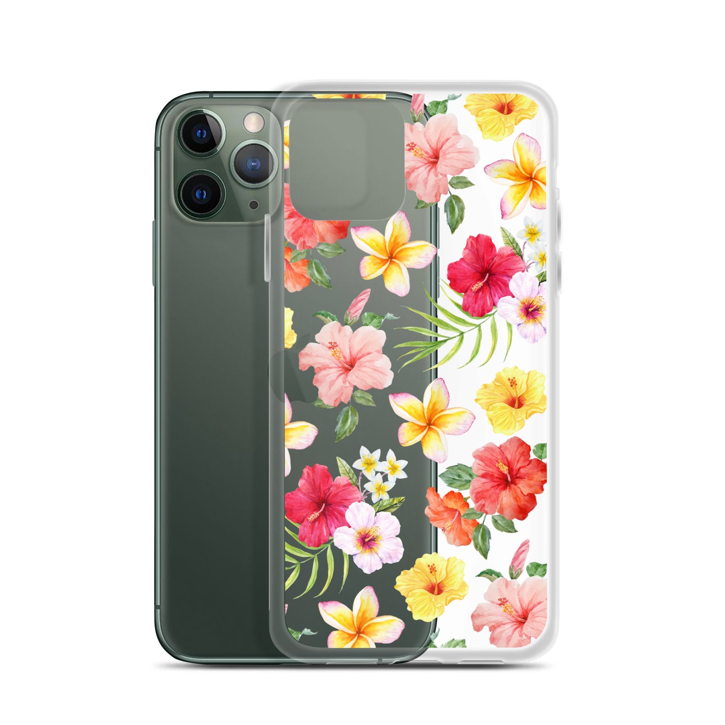 Hibiscus Clear iPhone Case