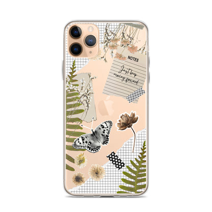 Boho Collage Clear iPhone Case iPhone 11 Pro Max