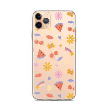 Summer Vibes Clear iPhone Case iPhone 11 Pro Max