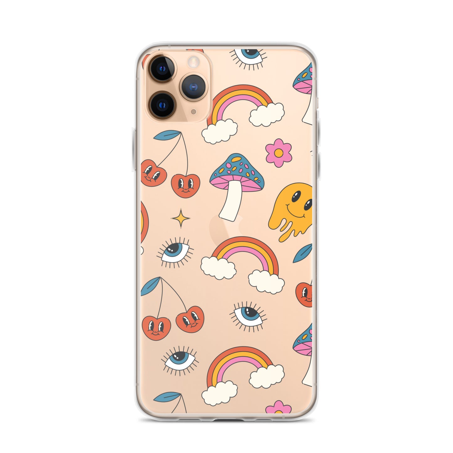 Rainbow Vibes Clear iPhone Case iPhone 11 Pro Max