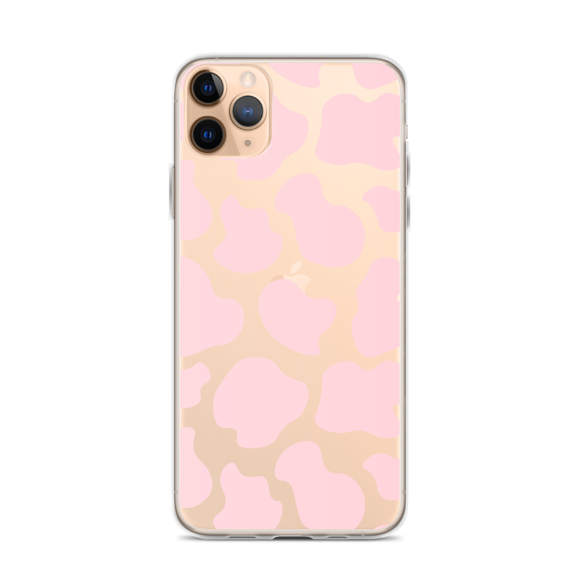 Pink Cow Clear iPhone Case iPhone 11 Pro Max