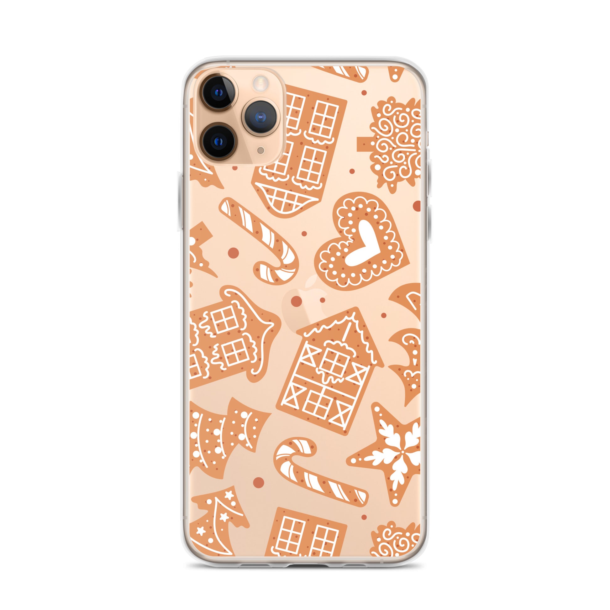 Gingerbread Clear iPhone Case iPhone 11 Pro Max
