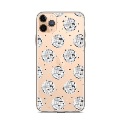 Disco Balls Clear iPhone Case