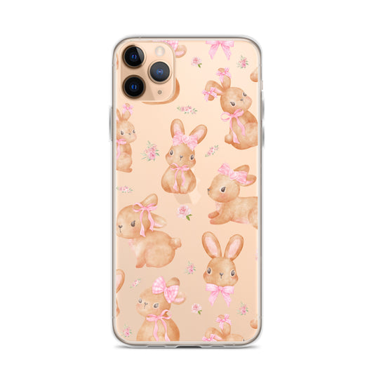 Coquette Bunny Clear iPhone Case