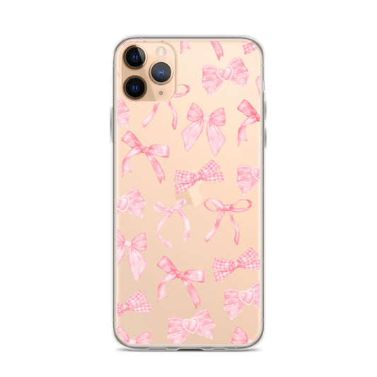 Bow Delight Clear iPhone Case