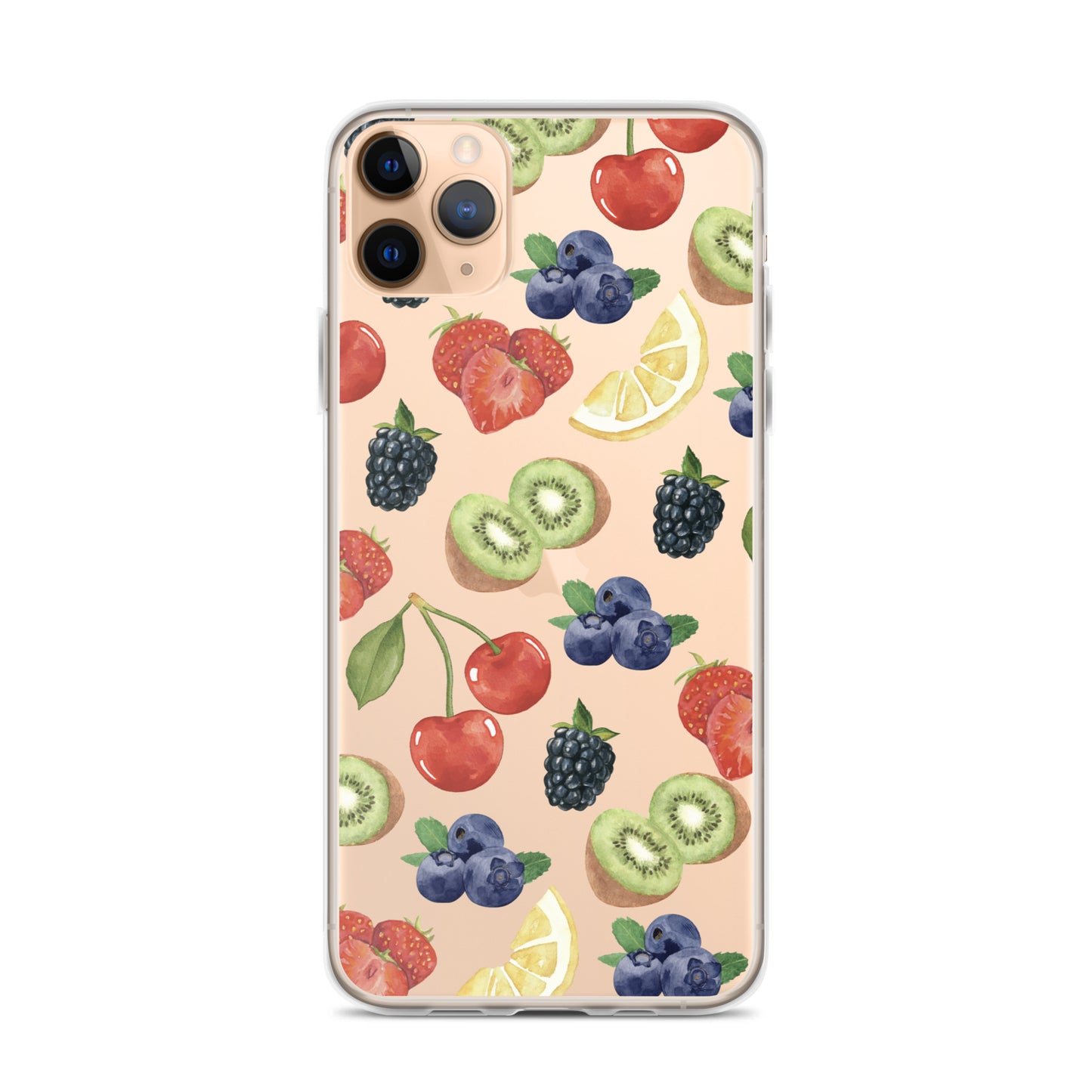 Summer Berries Clear iPhone Case