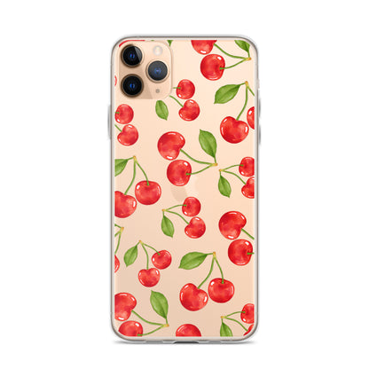 Cherry Clear iPhone Case