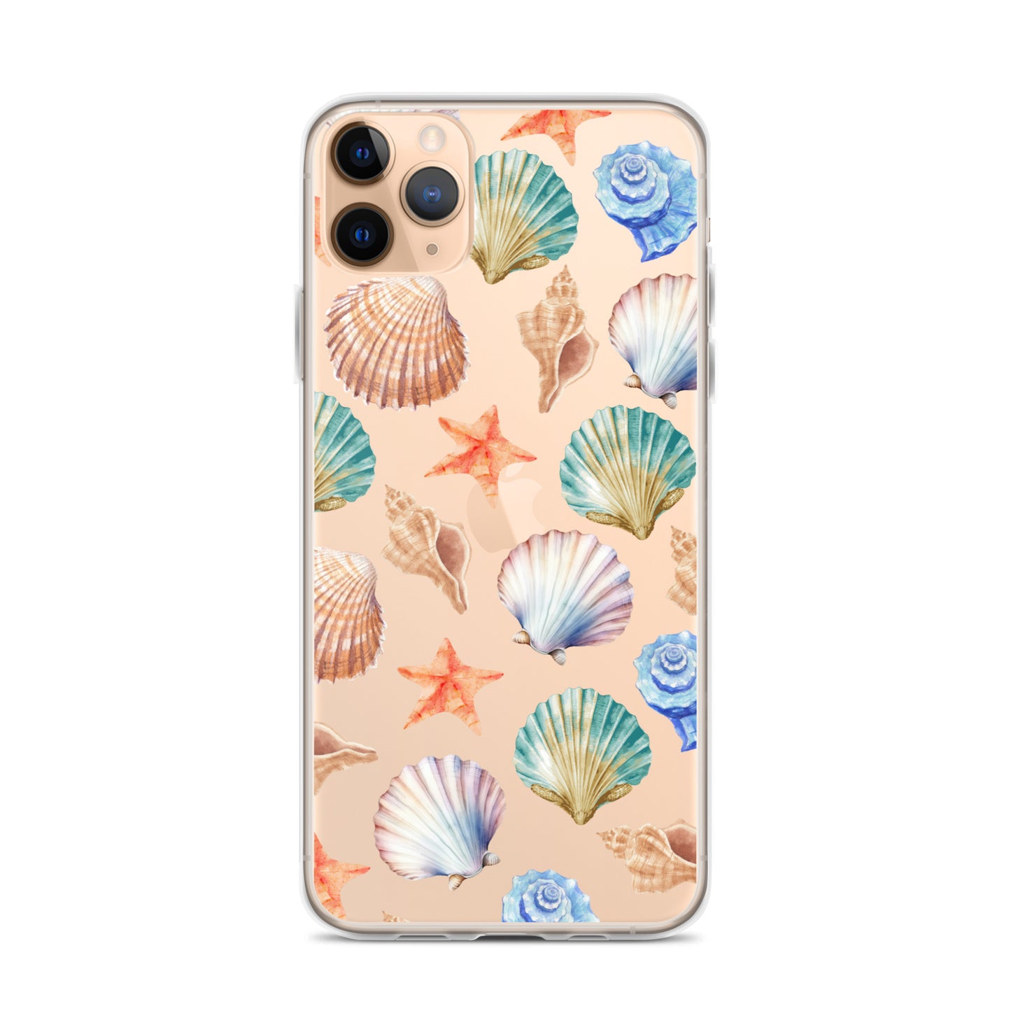 Seashell Breeze Clear iPhone Case