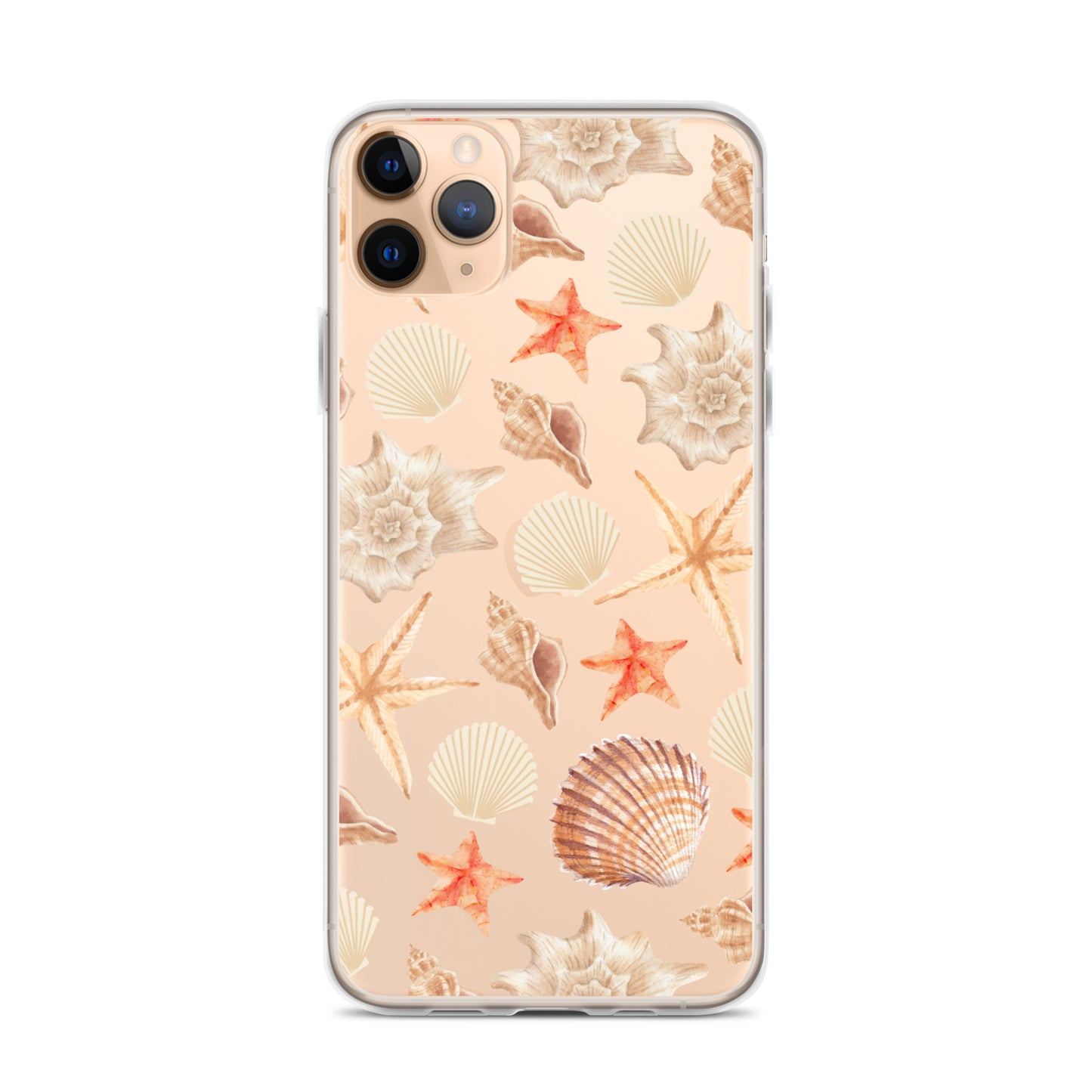 Sunset Shells Clear iPhone Case