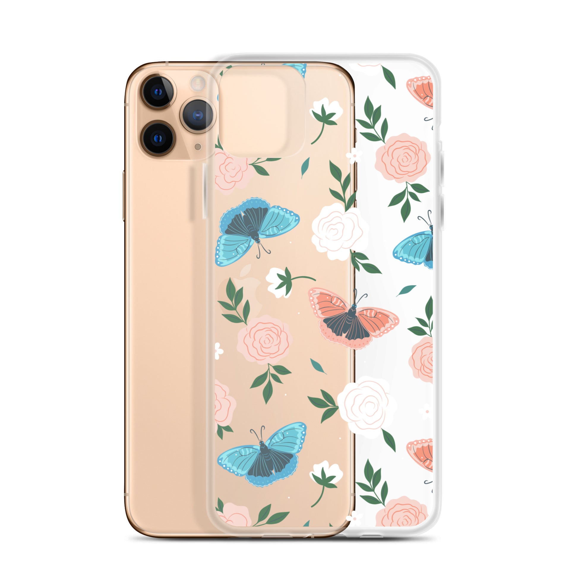 White Blossom Clear iPhone Case