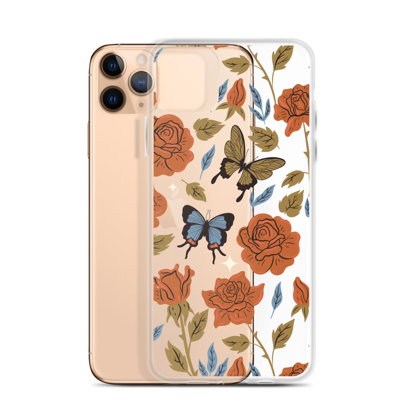 Butterfly Spices Clear iPhone Case