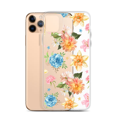 Floral Fiesta Clear iPhone Case