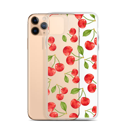 Cherry Clear iPhone Case