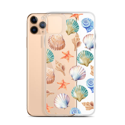 Seashell Breeze Clear iPhone Case