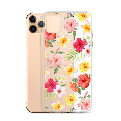 Hibiscus Clear iPhone Case