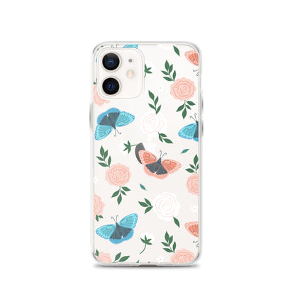 White Blossom Clear iPhone Case iPhone 12