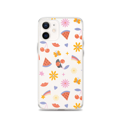 Summer Vibes Clear iPhone Case iPhone 12