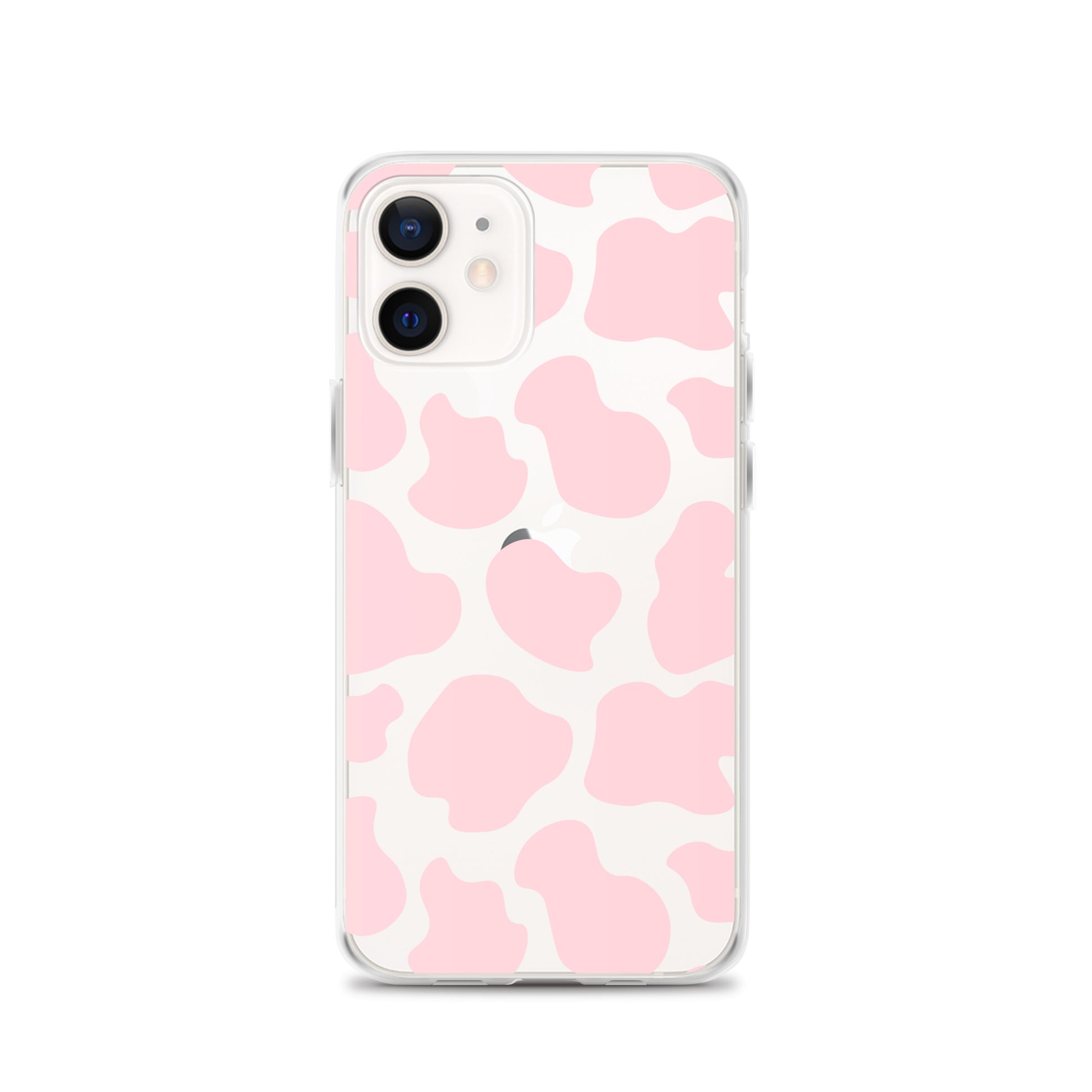 Pink Cow Clear iPhone Case iPhone 12