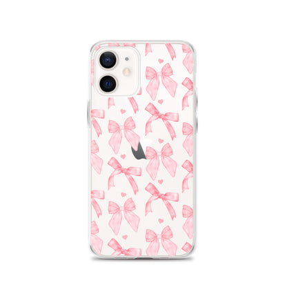 Flirty Bows Clear iPhone Case