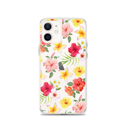 Hibiscus Clear iPhone Case