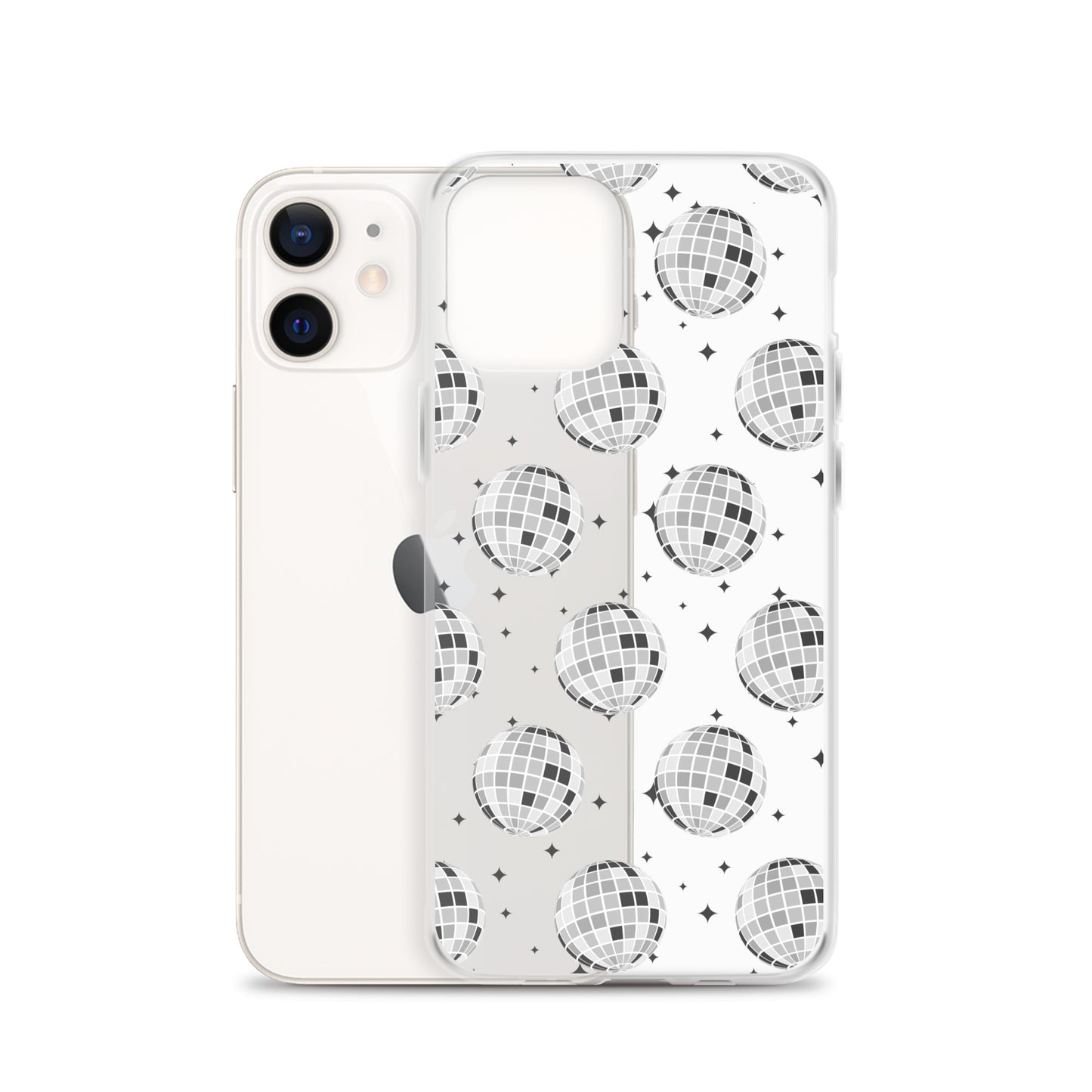 Disco Balls Clear iPhone Case