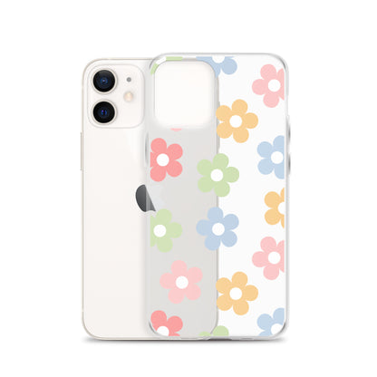 Pastel Garden Clear iPhone Case