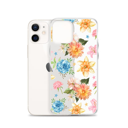 Floral Fiesta Clear iPhone Case