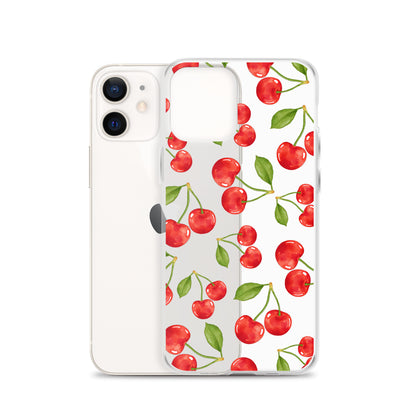 Cherry Clear iPhone Case