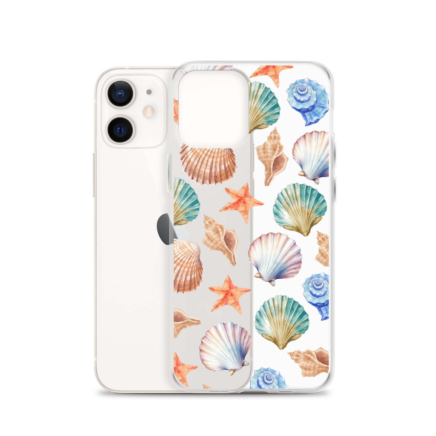 Seashell Breeze Clear iPhone Case