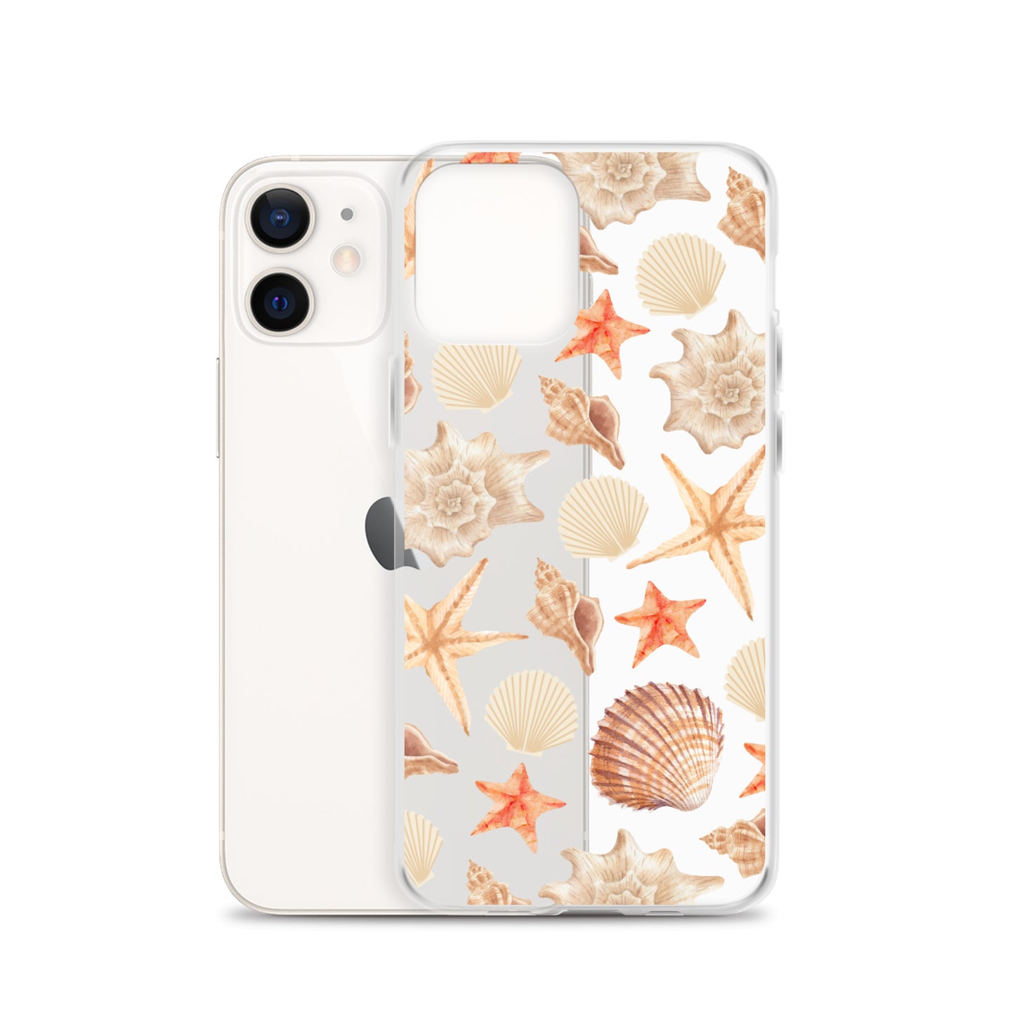 Sunset Shells Clear iPhone Case