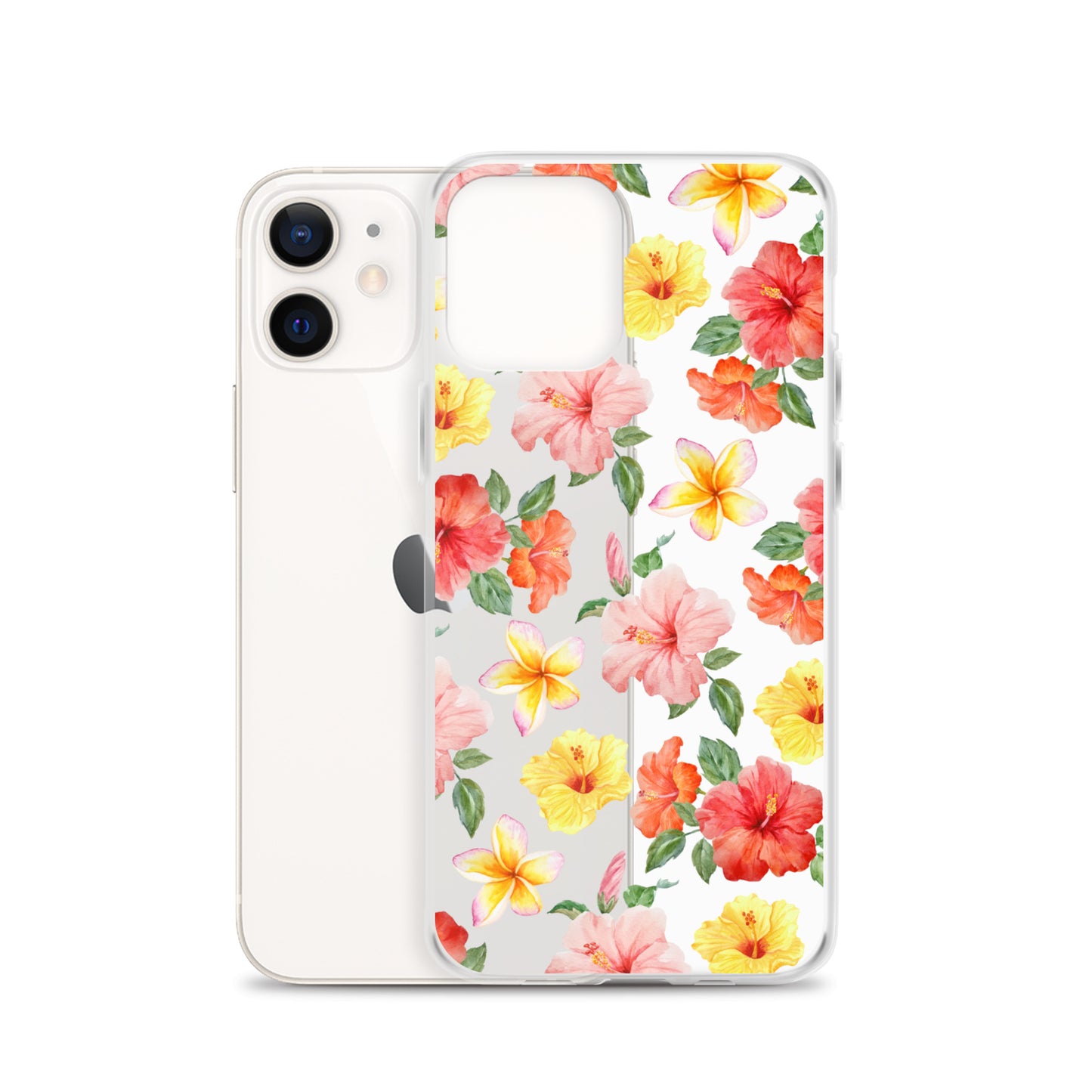 Hibiscus Bloom Clear iPhone Case