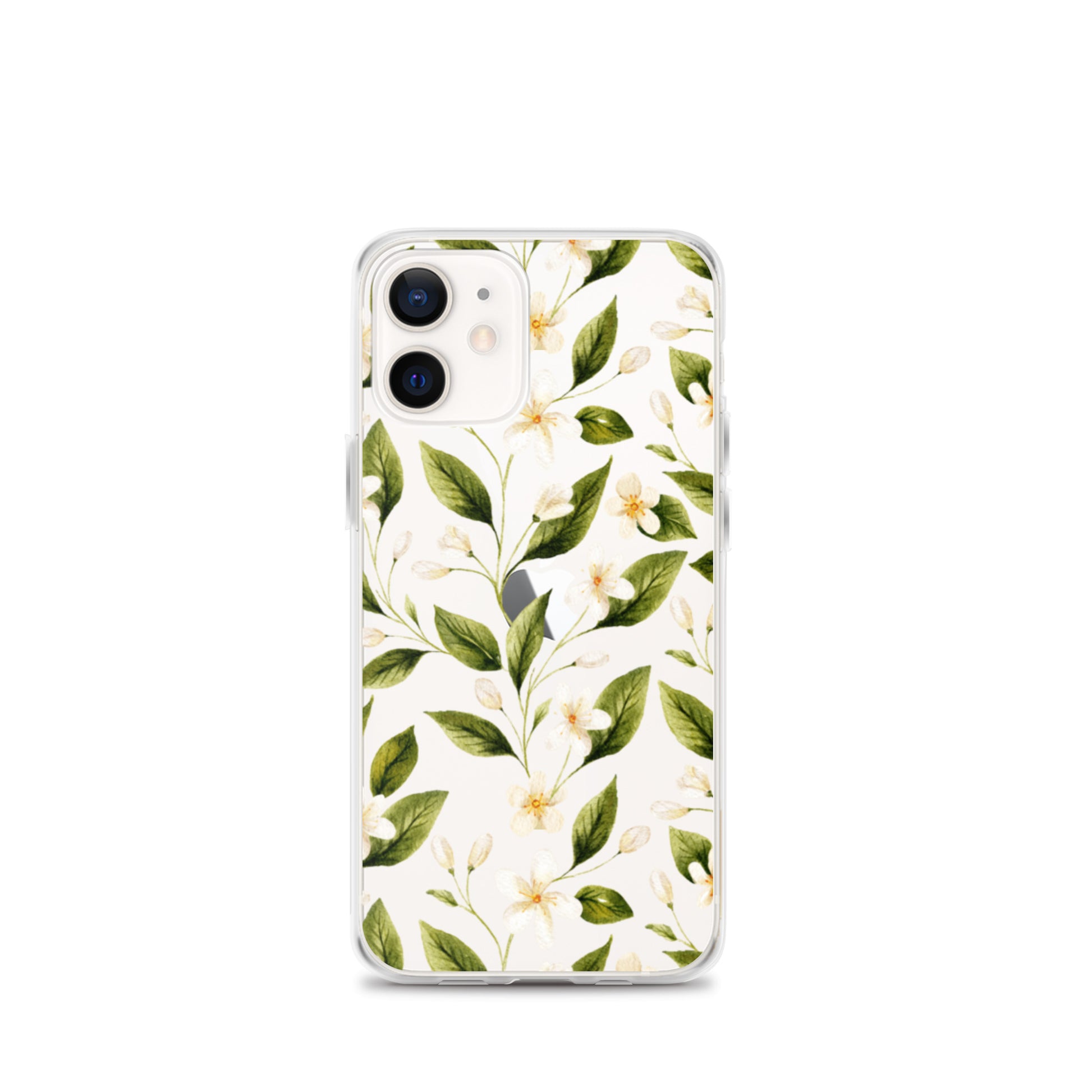 White Floral Clear iPhone Case iPhone 12 mini