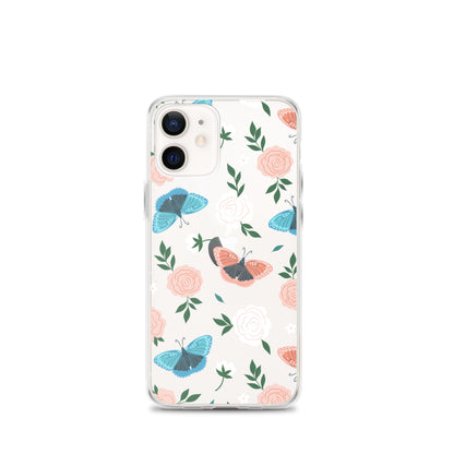 White Blossom Clear iPhone Case iPhone 12 mini