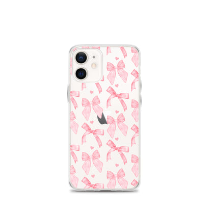 Flirty Bows Clear iPhone Case