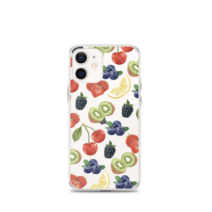 Summer Berries Clear iPhone Case