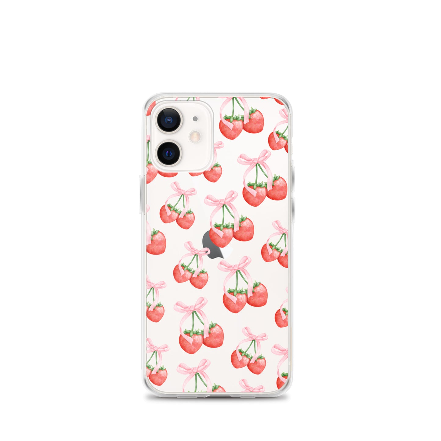 Sweet Strawberries Clear iPhone Case