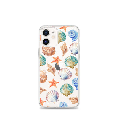 Seashell Breeze Clear iPhone Case