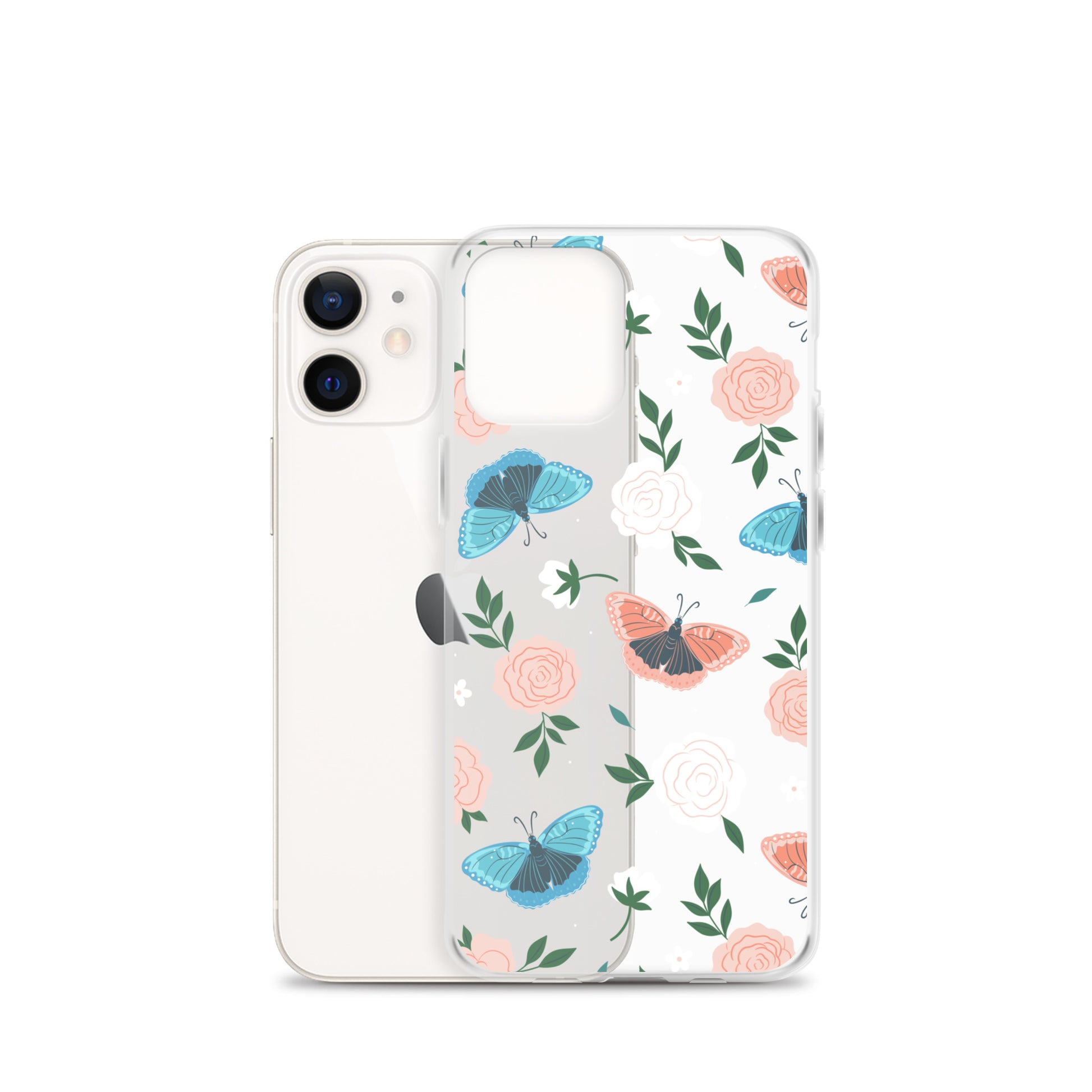 White Blossom Clear iPhone Case