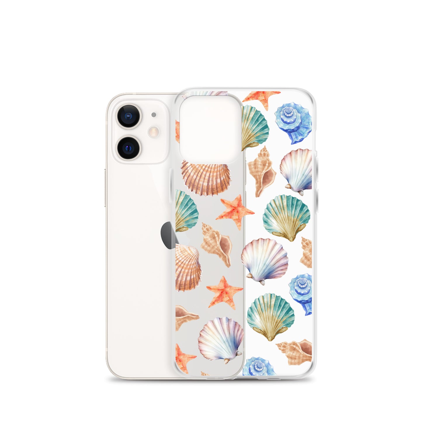 Seashell Breeze Clear iPhone Case