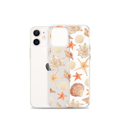 Sunset Shells Clear iPhone Case