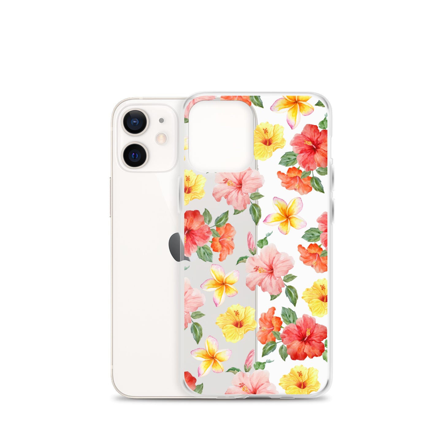 Hibiscus Bloom Clear iPhone Case